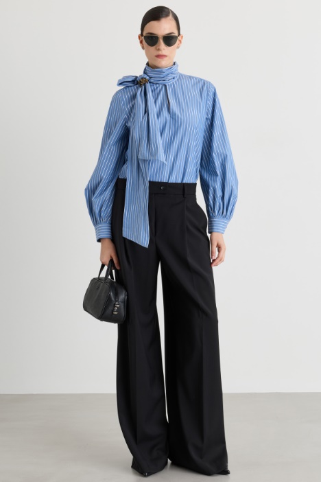 Low-rise wide-leg trousers - Intrend