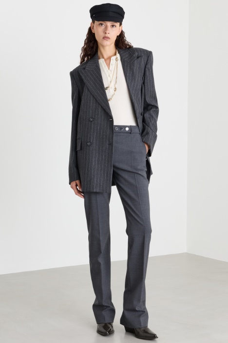 Split-Hem Trousers - Intrend