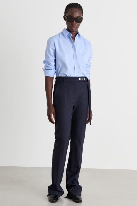 Split-Hem Trousers - Intrend
