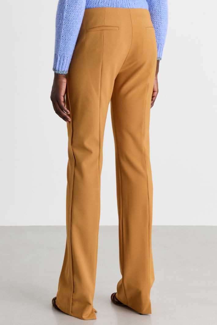 Split-hem trousers - ORANGE - Intrend - 4