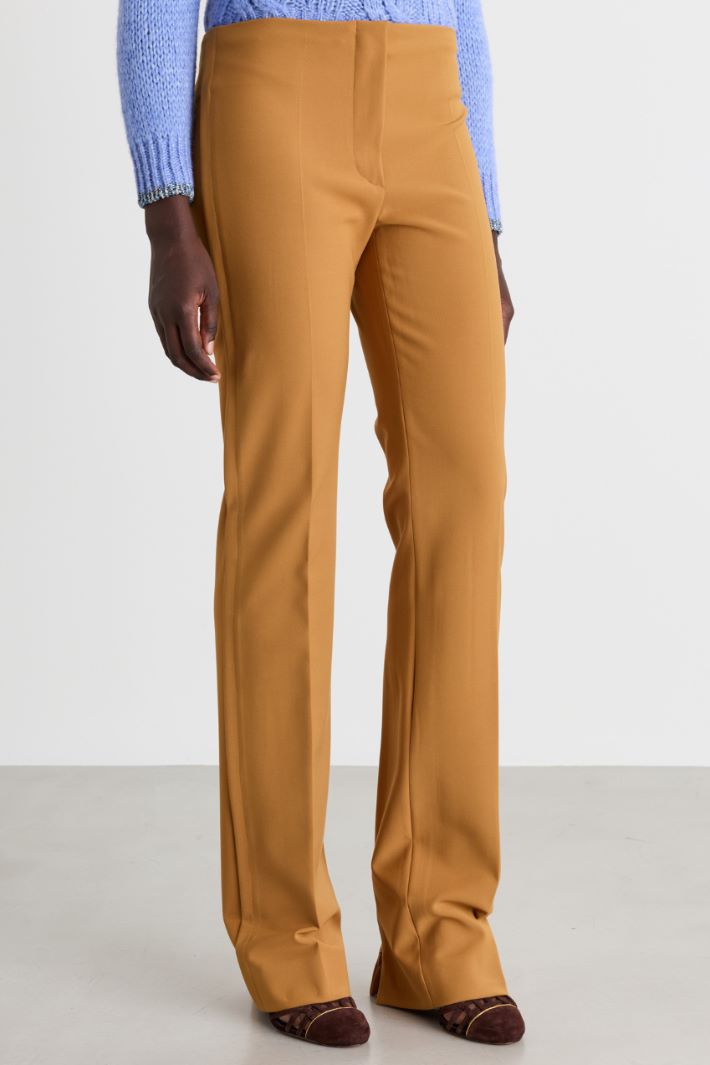 Split-hem trousers - ORANGE - Intrend - 2