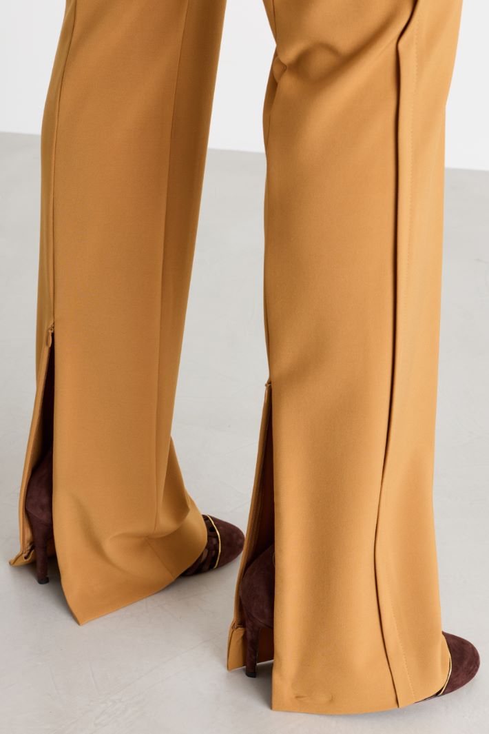 Split-hem trousers - ORANGE - Intrend - 3