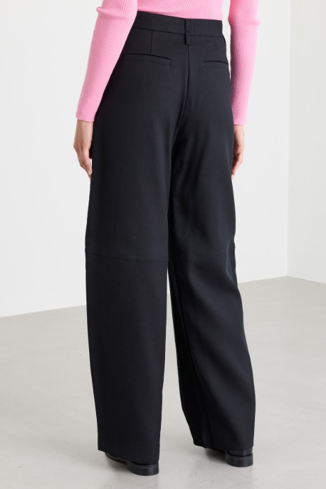 Pantalone in cady con cintura