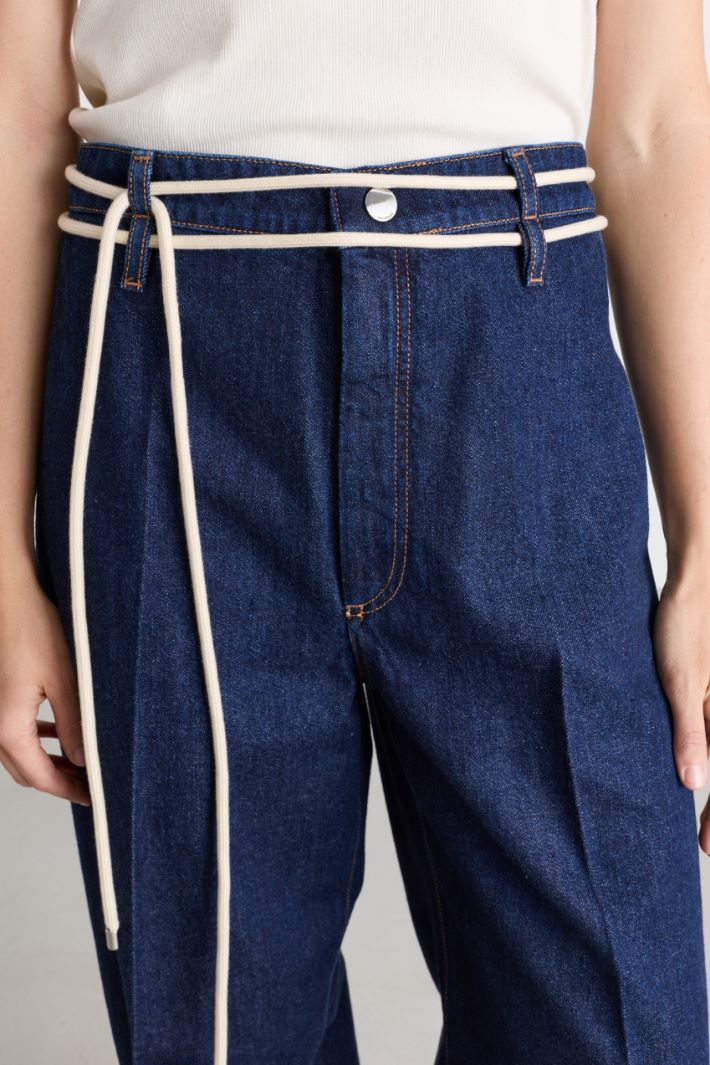 Oversize-Jeans mit Tunnelzug - BLAU - Intrend - 3