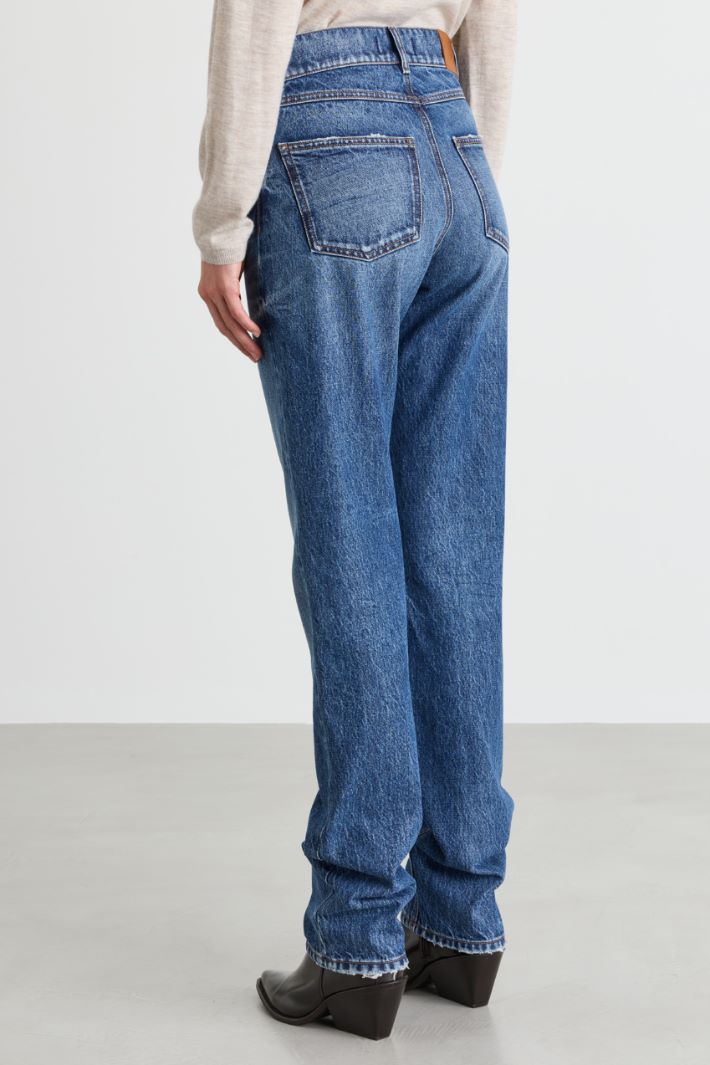 Jean taille basse - BLEU CLAIR - Intrend - 4