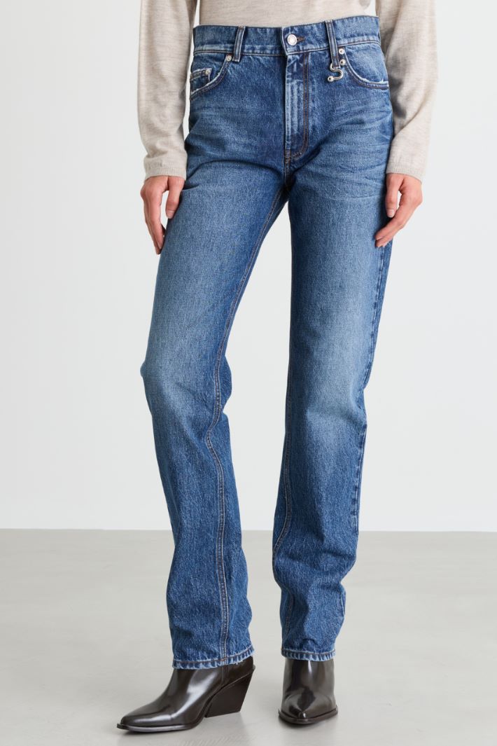 Jean taille basse - BLEU CLAIR - Intrend - 2