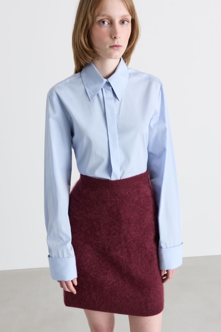 Camicia con abbottonatura nascosta - AZZURRO - Intrend - 2