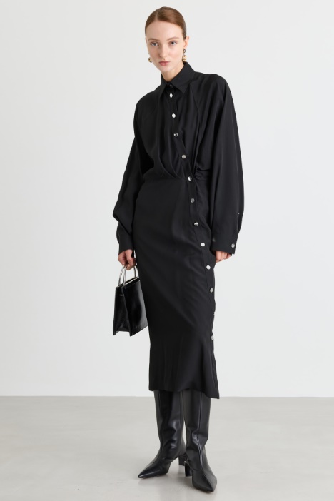 Asymmetric shirt dress - Intrend