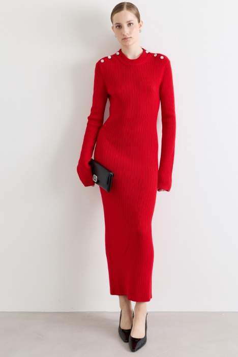 Long knitted dress - Intrend