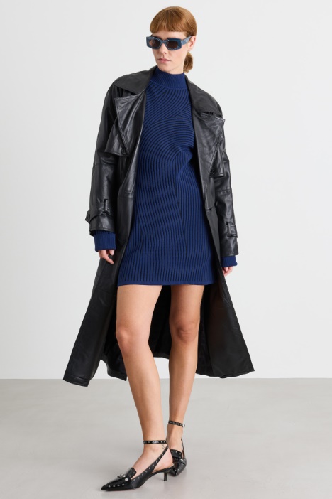 Jacquard knit dress - Intrend