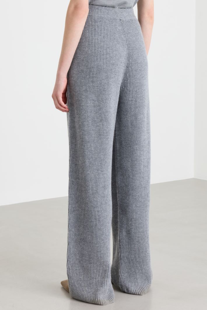 Pantalone ampio a costa inglese - GRIGIO - Intrend - 4
