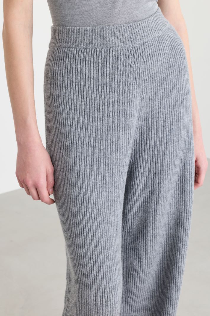 Pantalone ampio a costa inglese - GRIGIO - Intrend - 3