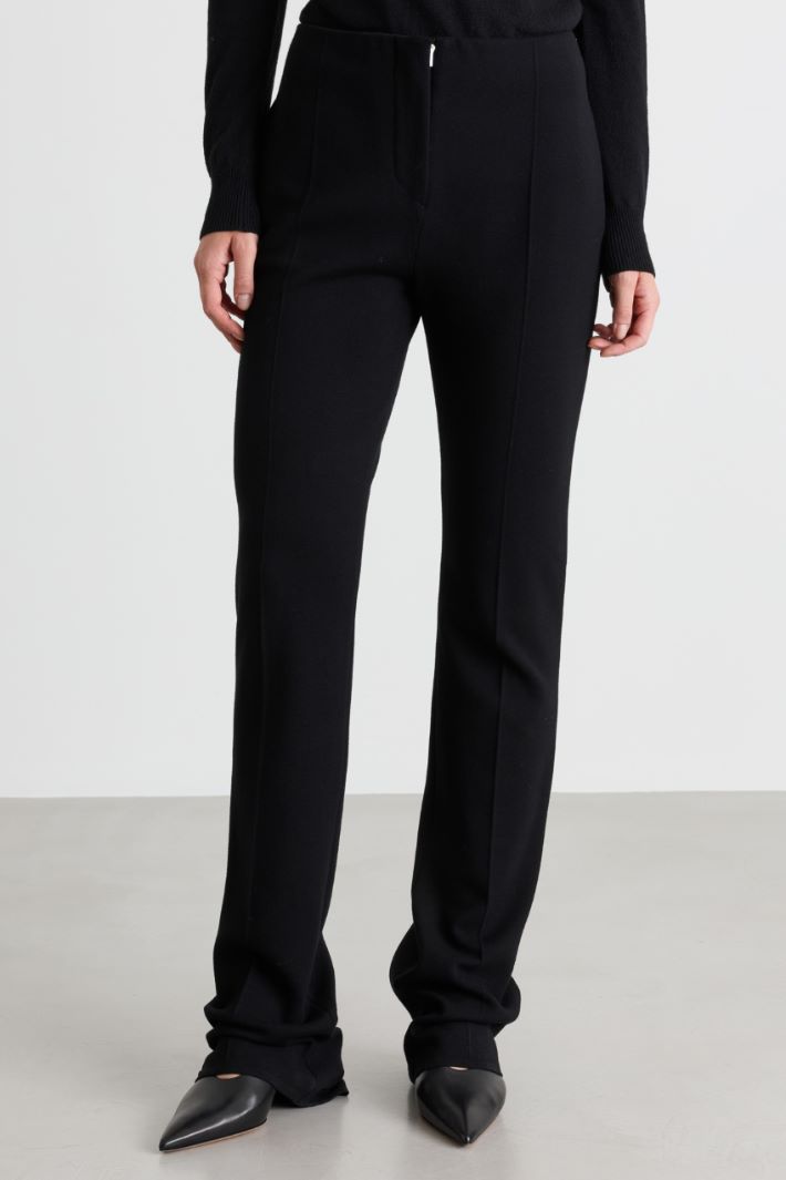 Slim-fit low-rise trousers - BLACK - Intrend - 2