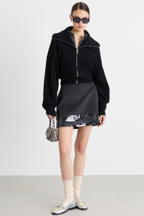 Cardigan collo ampia - Intrend