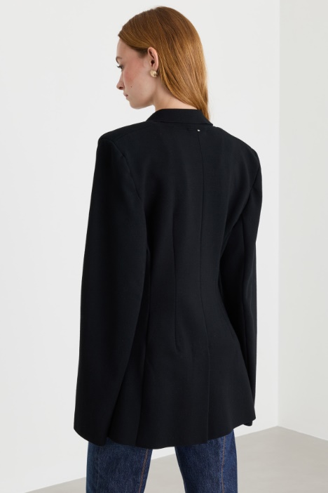 Blazer semiaderente in maglia di viscosa