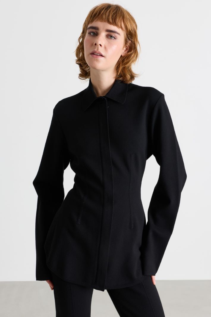 Camicia in maglia - NERO - Intrend - 2