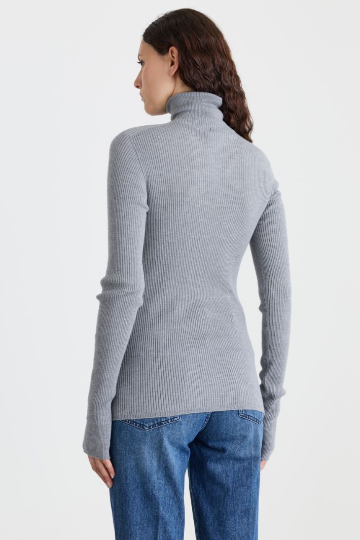 Rollkragenpullover - GRAU - Intrend - 4
