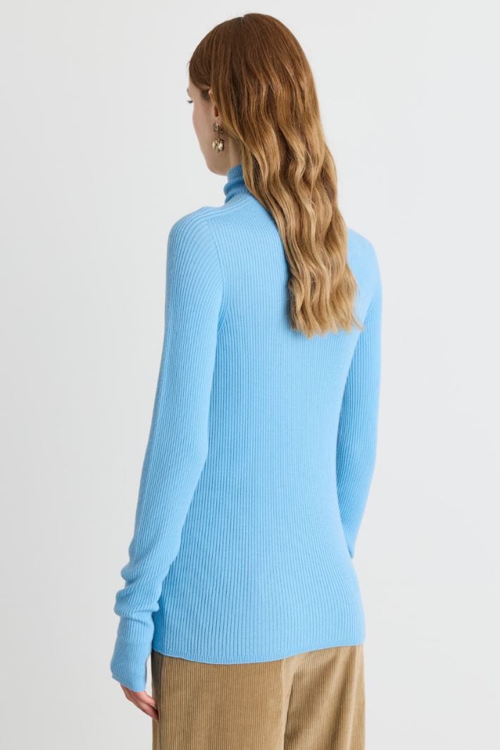 Rollkragenpullover - HELLBLAU - Intrend - 4
