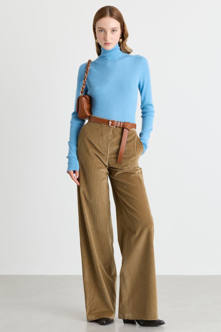 Rollkragenpullover - HELLBLAU - Intrend