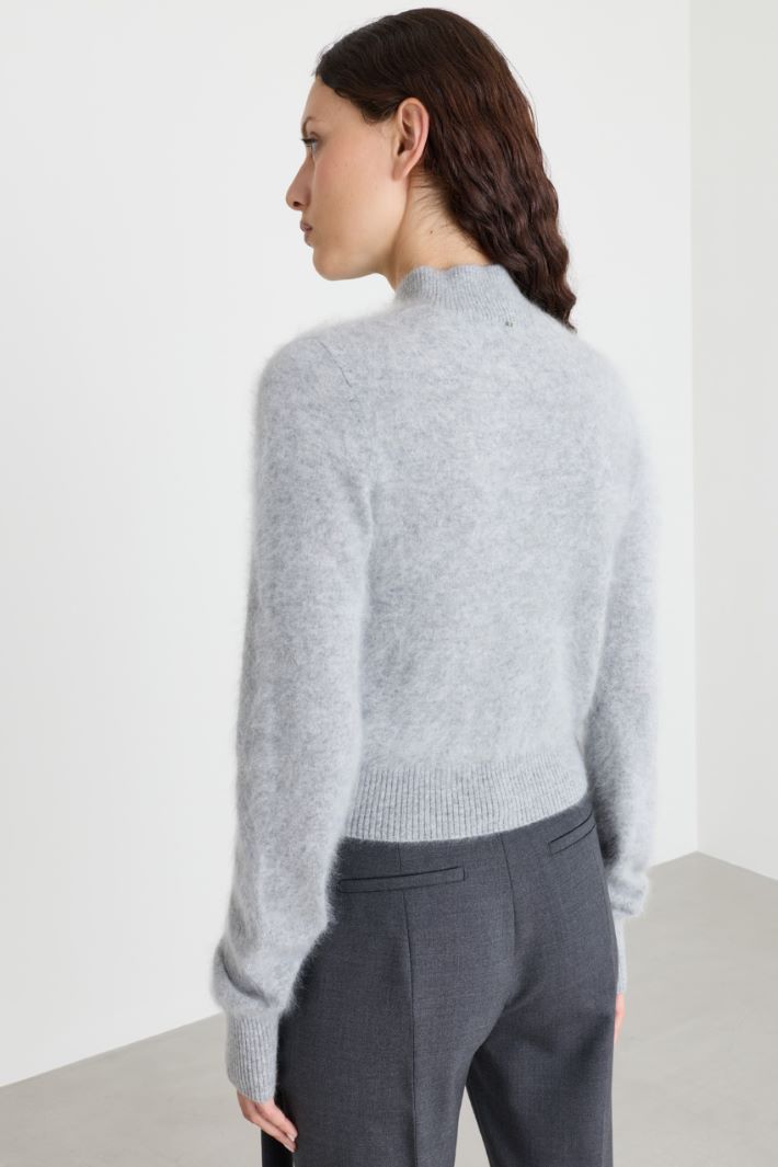 High-neck jumper - GREY - Intrend - 4