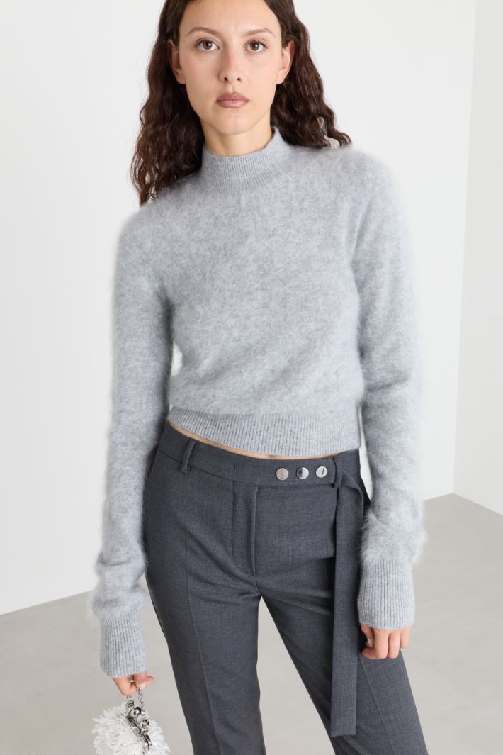 High-neck jumper - GREY - Intrend - 2