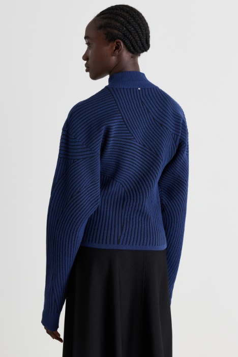 Maglia in misto lana jacquard