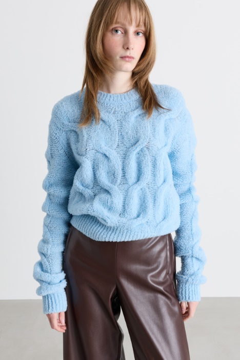 Cable-knit jumper - Intrend