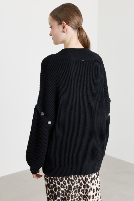 Maglia over con maniche staccabili