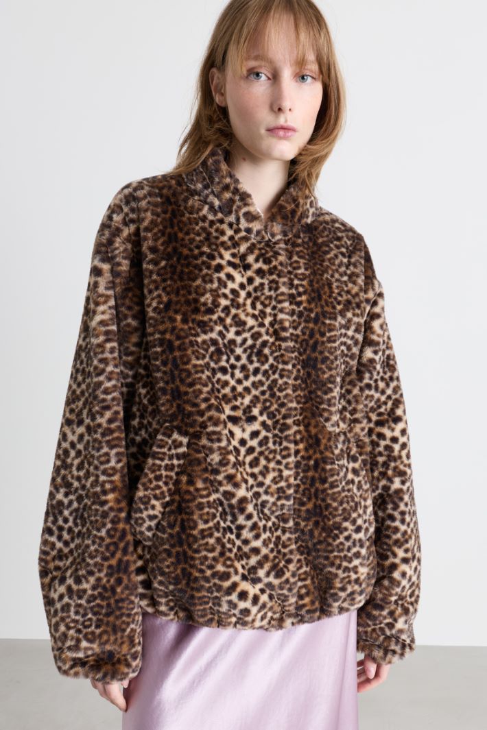 Animal print bomber jacket - ANIMAL - Intrend - 2