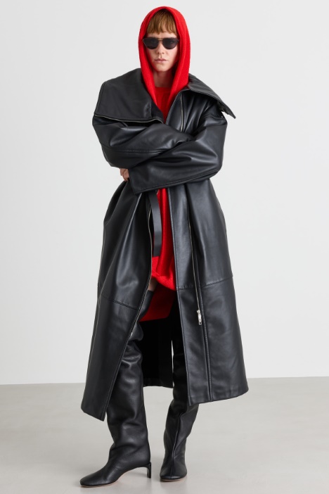 Oversized-collar coat - Intrend