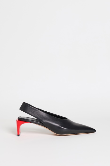 Leather slingbacks - Intrend