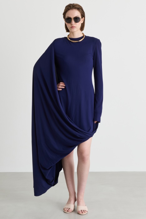 Asymmetric draped dress - Intrend