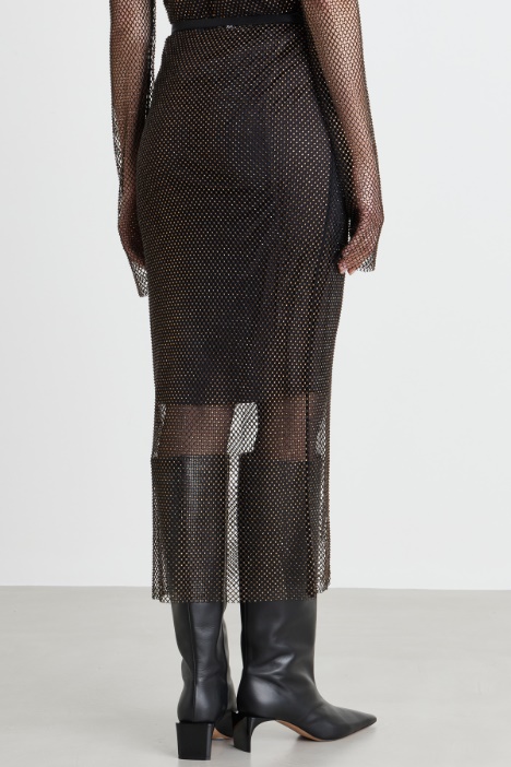 Longuette con strass