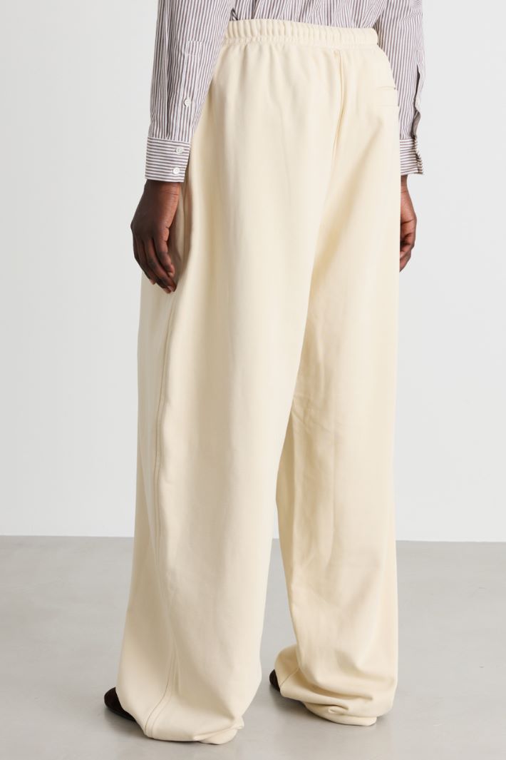 Lightweight fleece trousers - WHITE - Intrend - 4