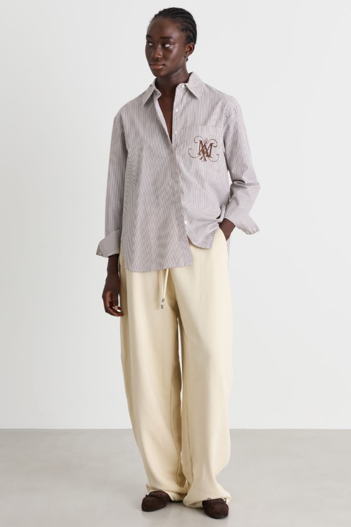Lightweight fleece trousers - WHITE - Intrend