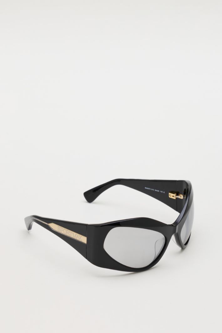 Oversized geometric sunglasses - BLACK - Intrend - 2