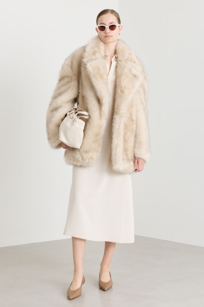 Belted coat - BEIGE - Intrend