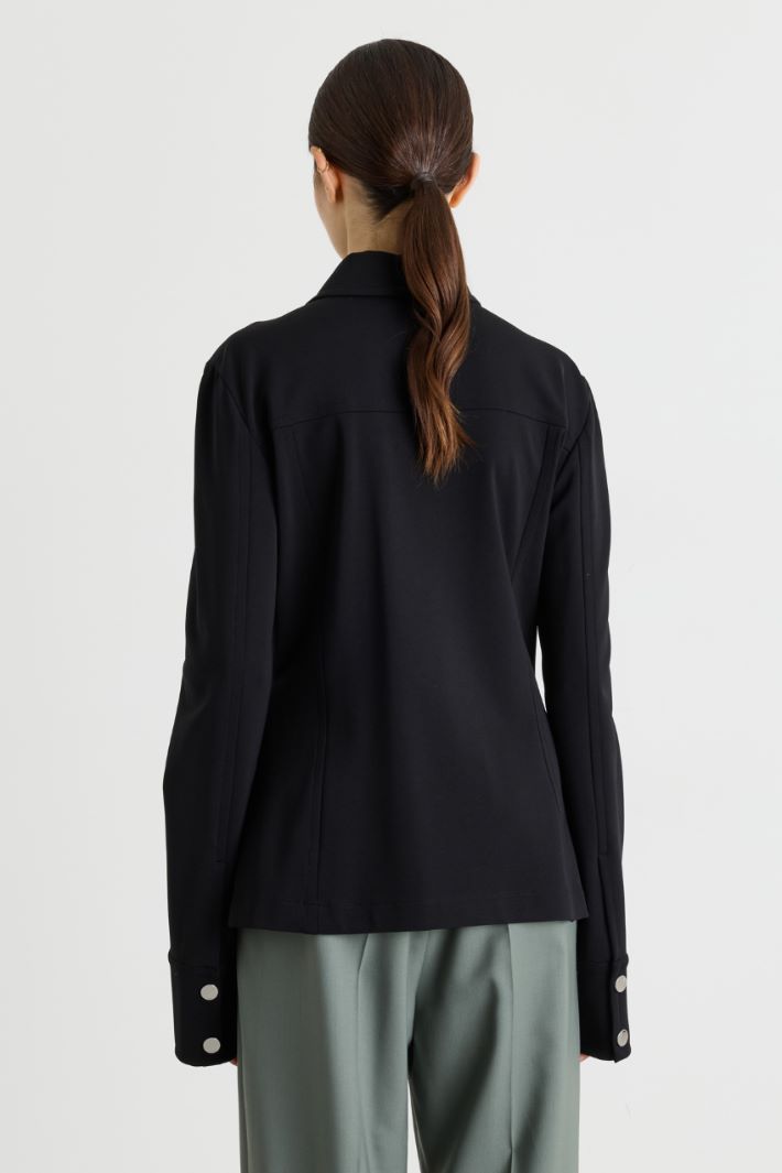Stretch Jacket - BLACK - Intrend - 4