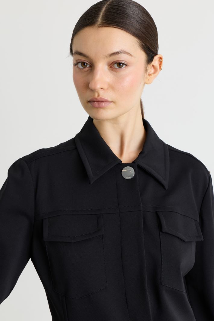 Stretch Jacket - BLACK - Intrend - 3