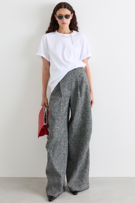T-shirt con scollo gioiello - Intrend