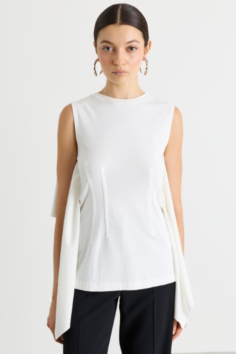 Side-ruffle top - Intrend