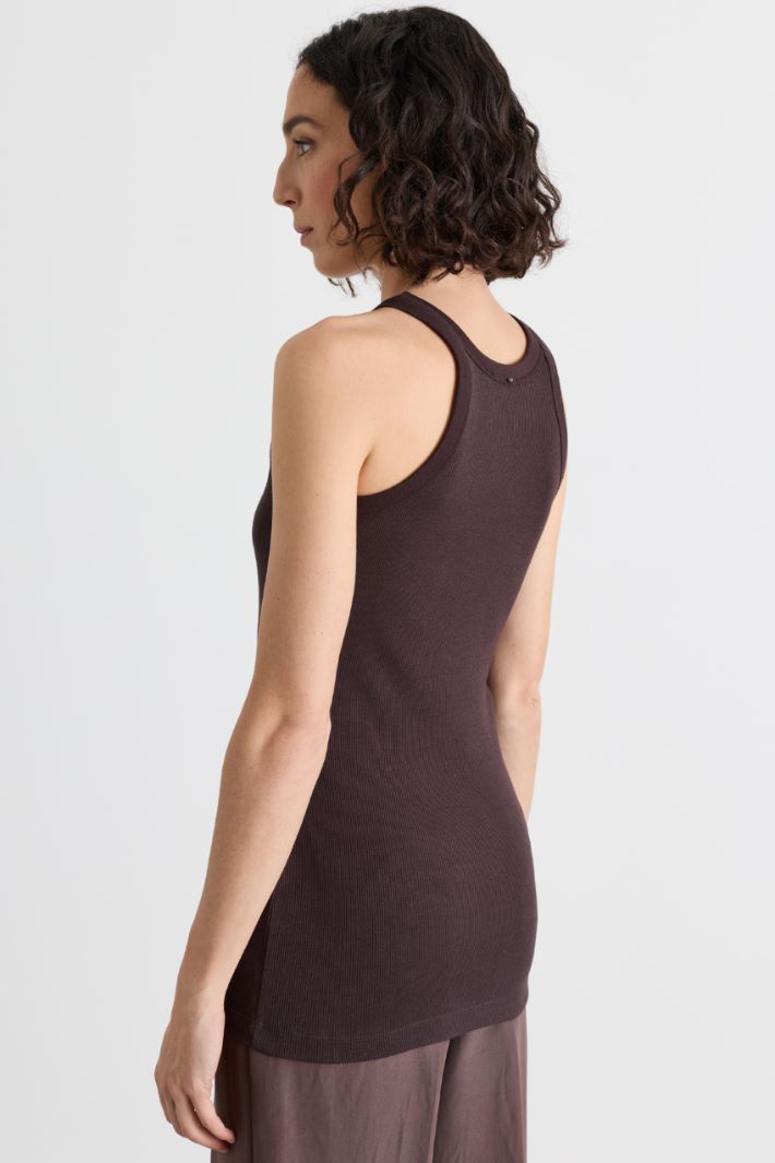 Canotta in maglia - MARRONE - Intrend - 4
