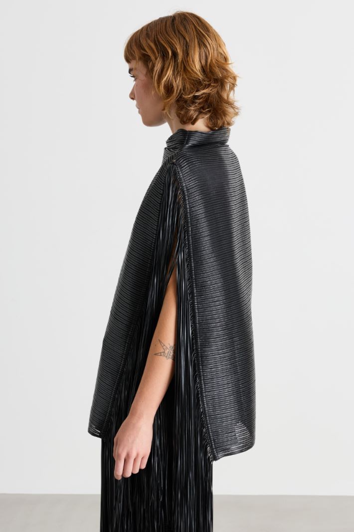 Tunica in tulle ricamato - NERO - Intrend - 4