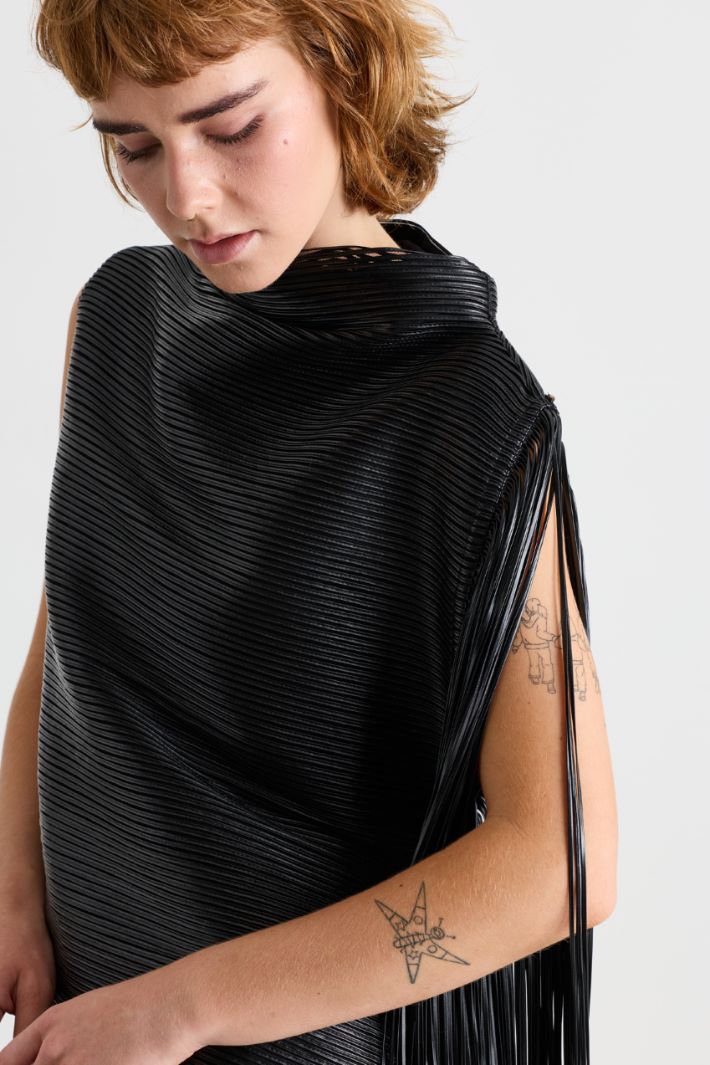 Tunica in tulle ricamato - NERO - Intrend - 3