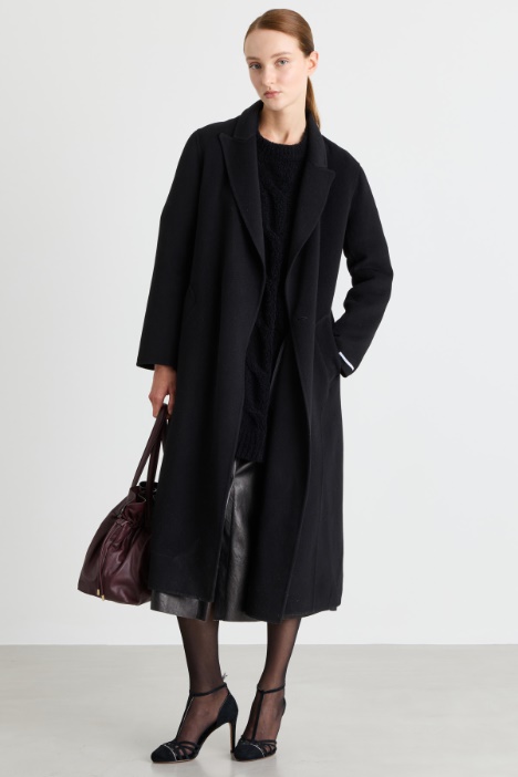 Cappotto doppiopetto con cintura - Intrend
