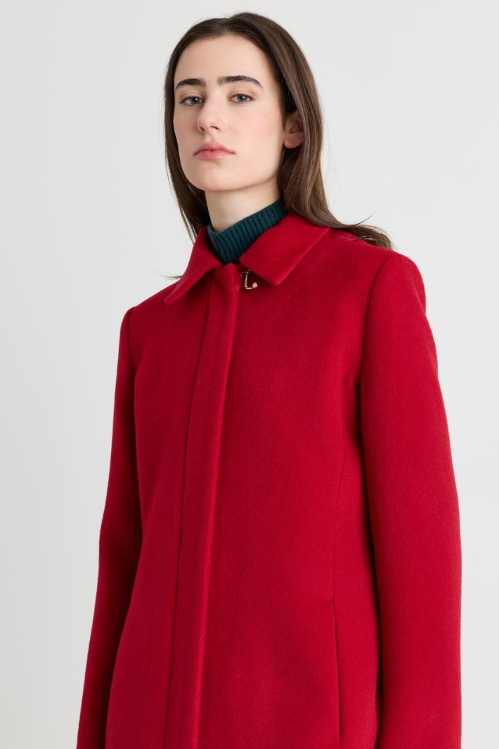 Cappotto in double aderente - ROSSO - Intrend - 3