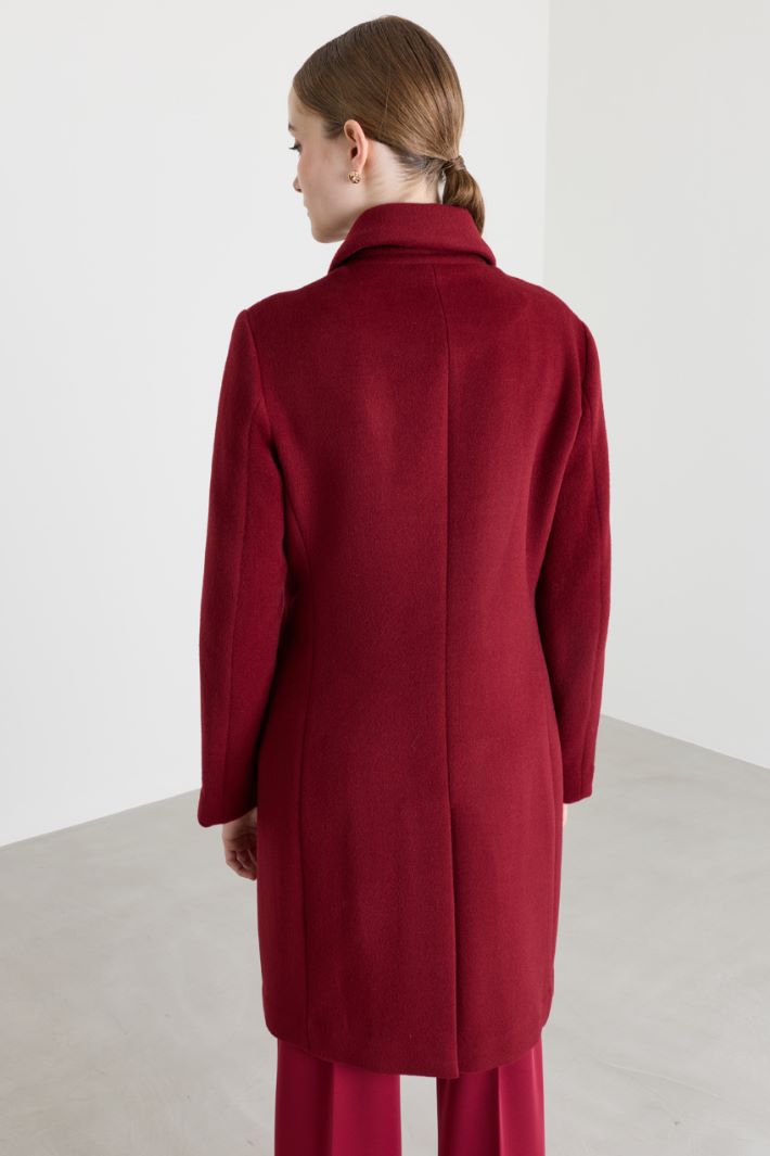 Cappotto in double aderente - BORDEAUX - Intrend - 4