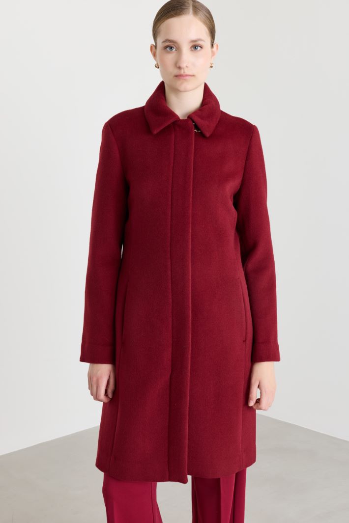 Cappotto in double aderente - BORDEAUX - Intrend - 2