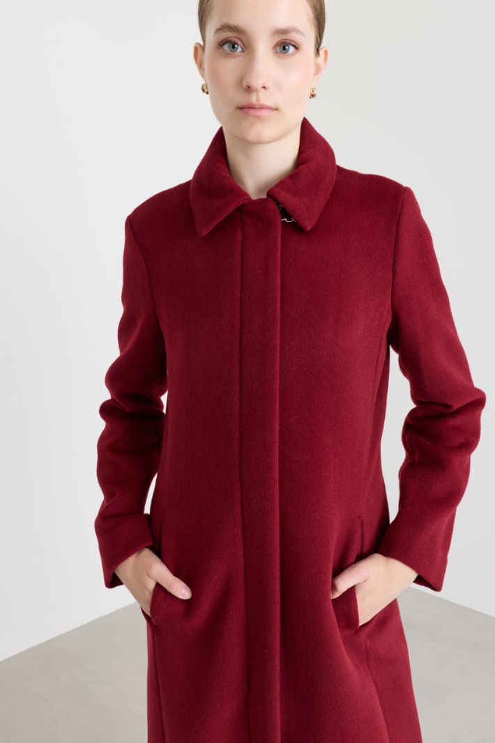 Cappotto in double aderente - BORDEAUX - Intrend - 3