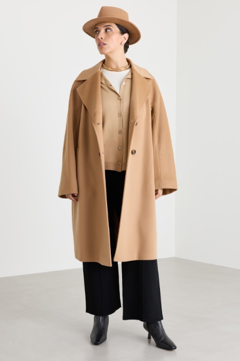 Manteau ample en drap de laine - Intrend